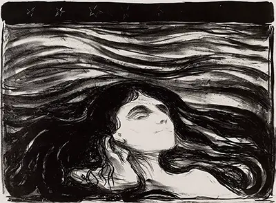 Lovers in the Waves Edvard Munch
